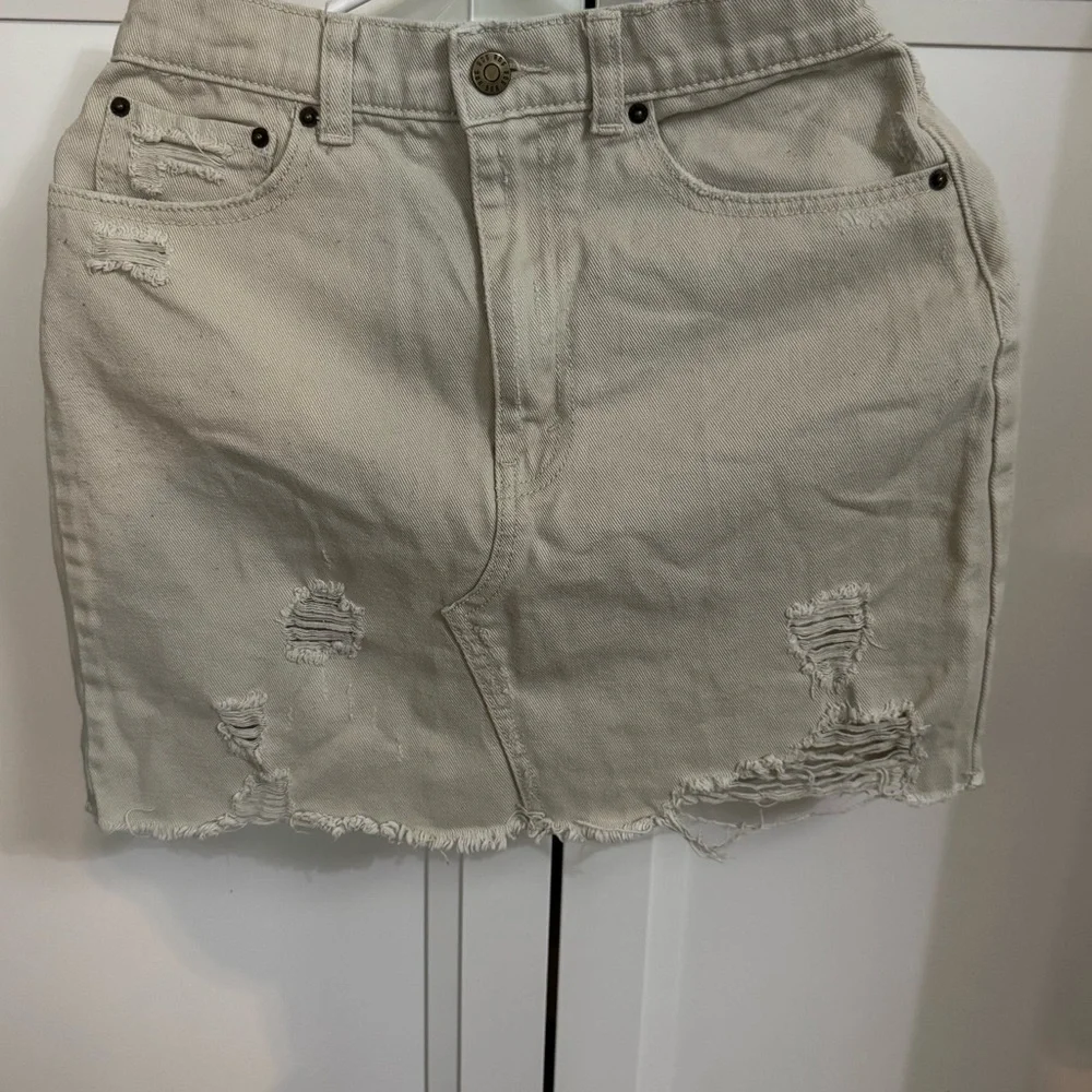Urban outfitters Cream Denim‎ Skirt
